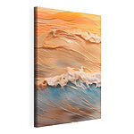 Tableaux Les vagues dansent dans des couleurs douces et chaudes
