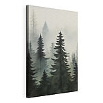 Tableaux Groupe d'arbres dans une forêt