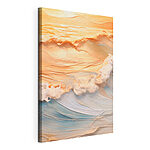 Tableaux Des vagues douces embrassent des teintes chaudes et tranquilles