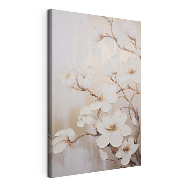 Peinture de fleurs blanches Tableaux Peinture de fleurs blanches