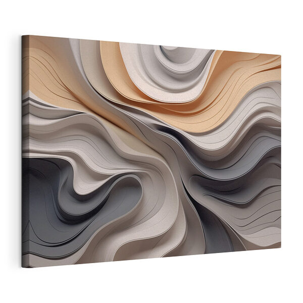 Tableaux Vagues abstraites de textures douces