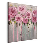 Tableaux Peinture de fleurs roses