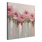 Tableaux Peinture de roses roses