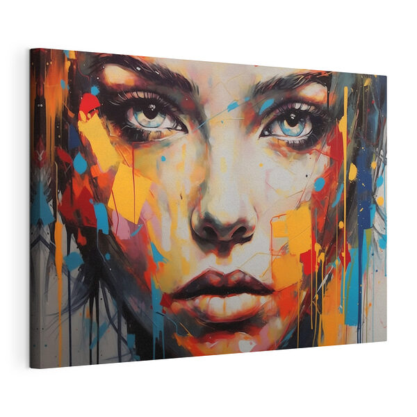 Peinture d'un visage de femme Tableaux Peinture d'un visage de femme