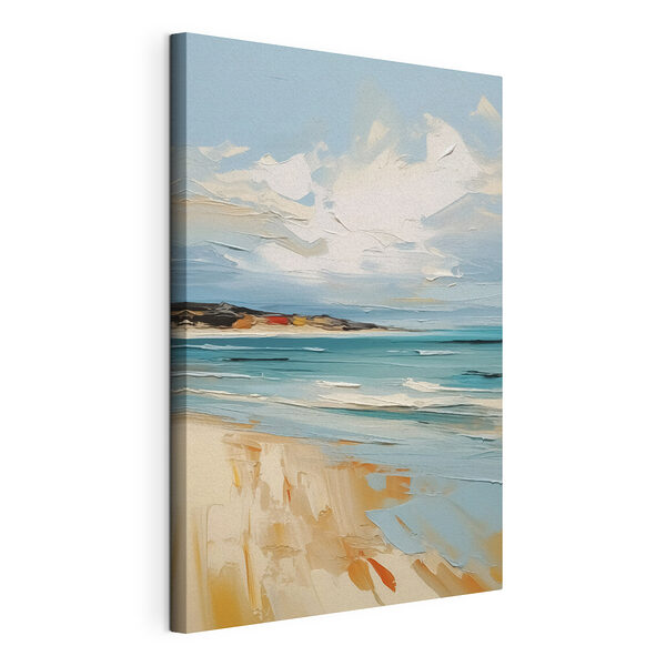 Tableaux Peinture d'une plage et de l'eau