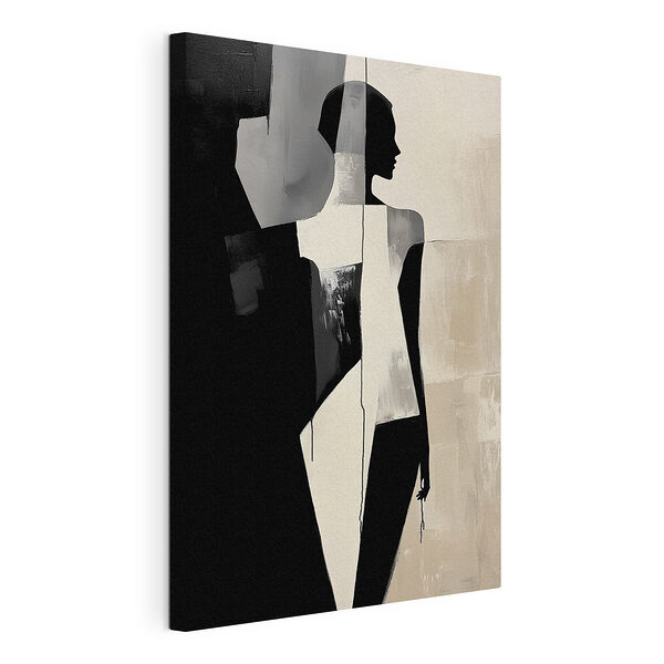 Tableaux Visage de femme dans une robe blanche