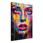 Tableaux Femme avec de la peinture sur le visage