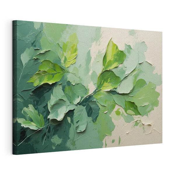 Peinture de feuilles sur un mur Tableaux Peinture de feuilles sur un mur