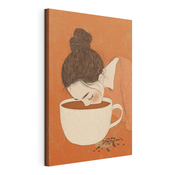 Tableaux Femme buvant dans une tasse