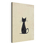 Tableaux Chat noir avec moustaches