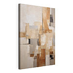 Tableaux Peinture d'un mur blanc et brun