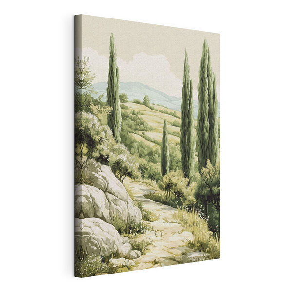 Paysage avec arbres et collines Tableaux Paysage avec arbres et collines