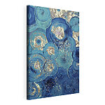 Tableaux Des bleus tourbillonnants aux textures ludiques