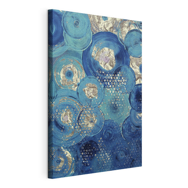 Des bleus tourbillonnants aux textures ludiques Tableaux Des bleus tourbillonnants aux textures ludiques
