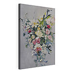 Tableaux Peinture de fleurs sur une surface blanche