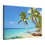 Tableaux Palmiers sur une plage