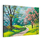 Tableaux Groupe d'arbres aux fleurs roses