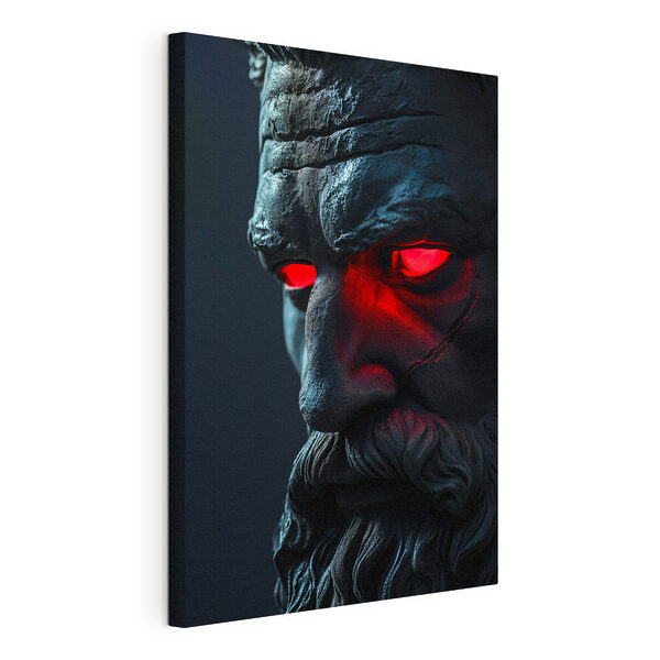 Statue d'un homme aux yeux rouges Tableaux Statue d'un homme aux yeux rouges