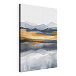 Tableaux Aquarelle de montagnes et d'un lac