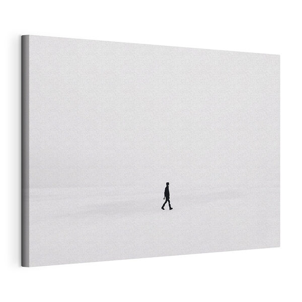 Tableaux Personne marchant dans la neige