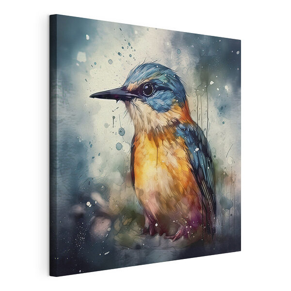 Oiseau vibrant dans un style aquarelle Tableaux Oiseau vibrant dans un style aquarelle