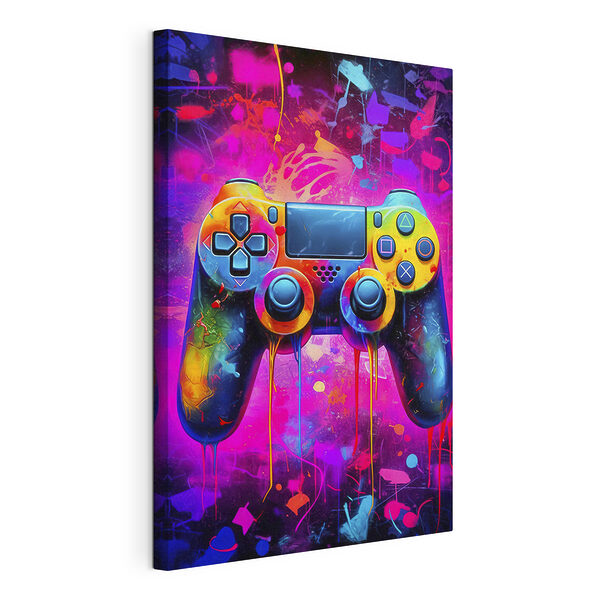 Tableaux Contrôleur de jeu vidéo coloré