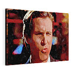 Tableaux Une expression pensive dans une peinture vibrante