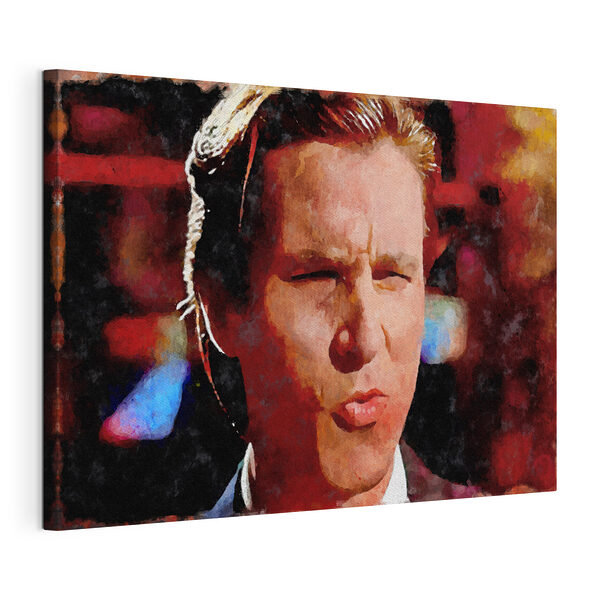 Tableaux Une expression pensive dans une peinture vibrante
