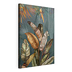 Tableaux Feuillage tropical avec oiseau perché