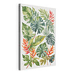 Tableaux Groupe de feuilles vertes et orange