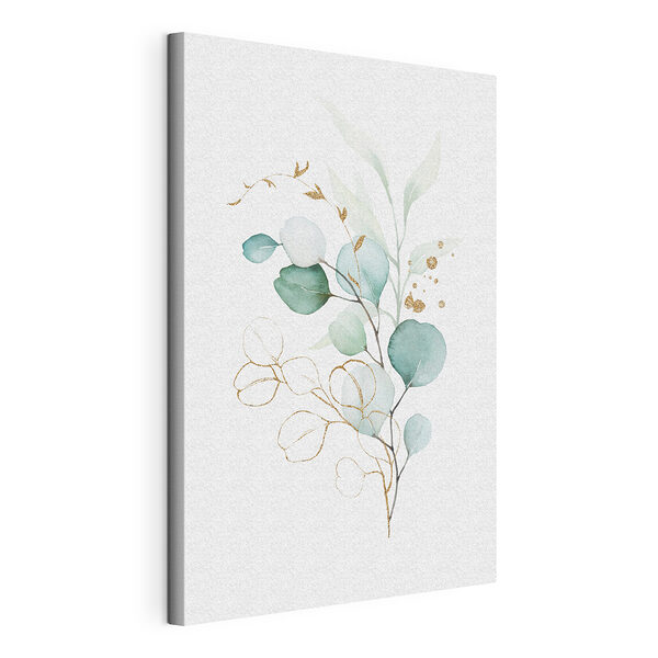 Tableaux Aquarelle d'une branche avec des feuilles