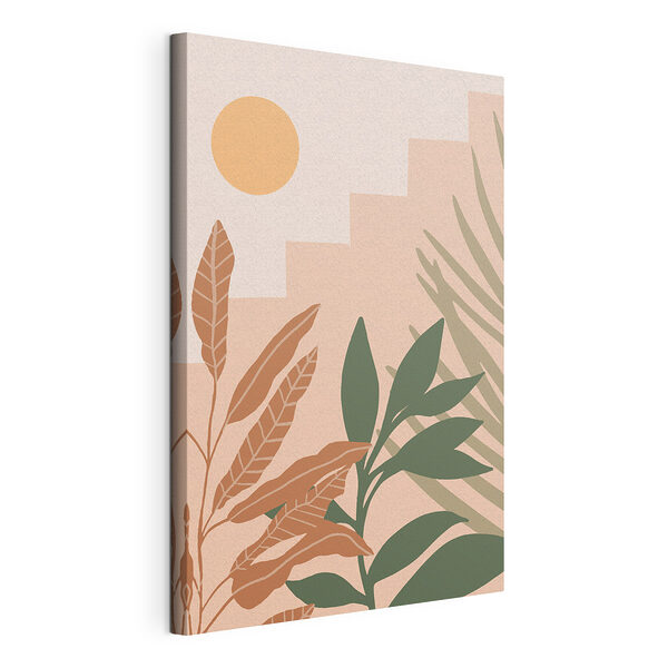 Tableaux Nuances de soleil levant dans une jungle urbaine moderne
