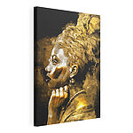 Tableaux Portrait élégant avec de riches textures