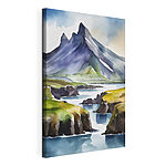 Tableaux Aquarelle d'une montagne