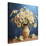 Tableaux Marguerites dans un élégant vase en céramique