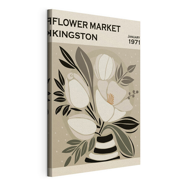 Tableaux Art floral vintage, Kingston 1971