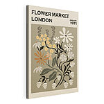 Tableaux Affiche vintage du marché aux fleurs de Londres