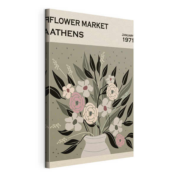 Illustration de fleurs vintage d'Athènes Tableaux Illustration de fleurs vintage d'Athènes