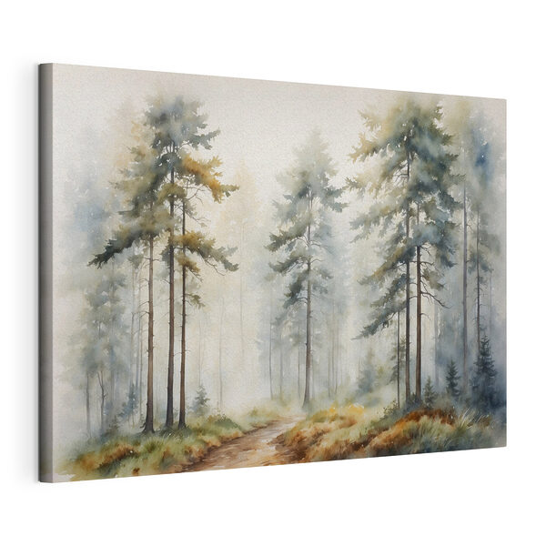 Aquarelle d'une forêt Tableaux Aquarelle d'une forêt