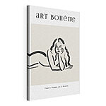 Tableaux Dessin d'une femme couchée sur le ventre