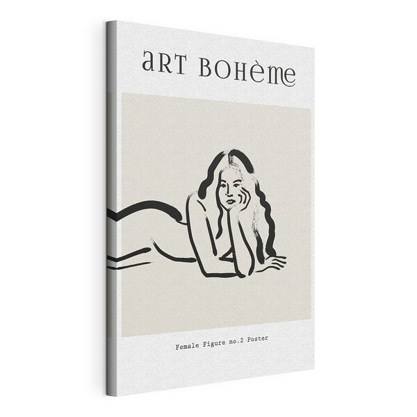 Dessin d'une femme couchée sur le ventre Tableaux Dessin d'une femme couchée sur le ventre