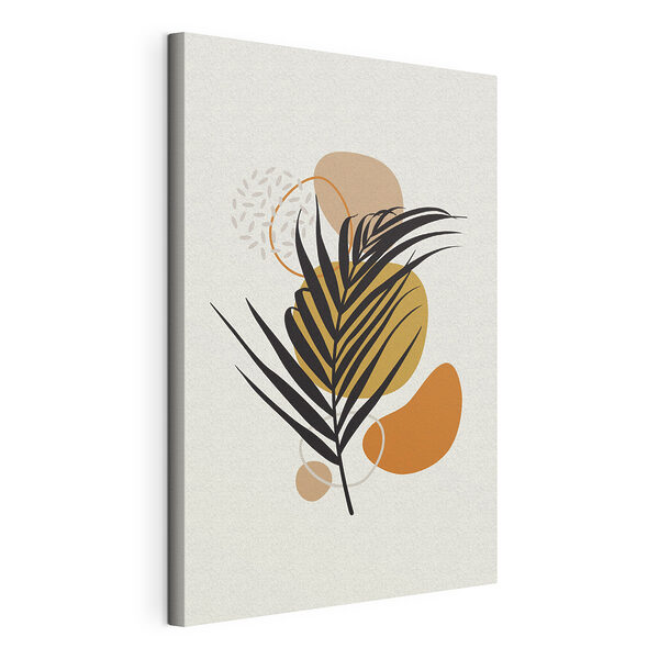 Tableaux Dessin abstrait de feuilles et de formes
