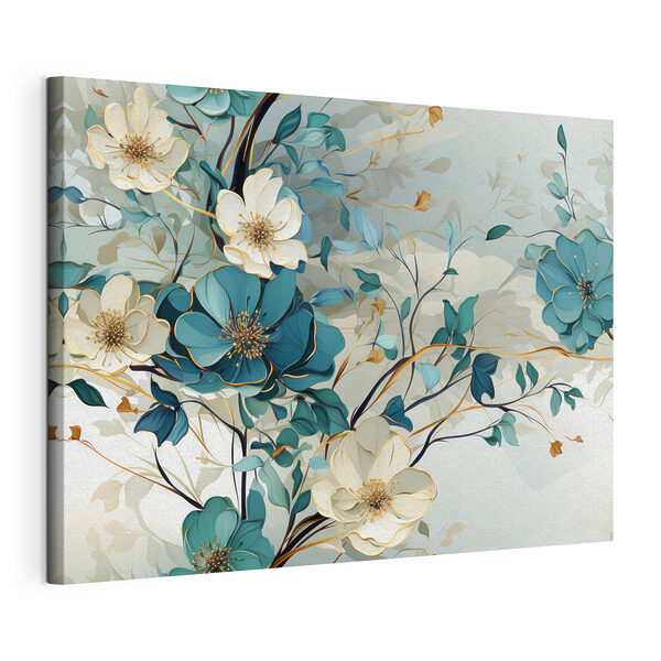 Tableaux Peinture de fleurs et de feuilles