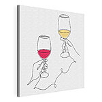 Tableaux Dessin d'un verre de vin