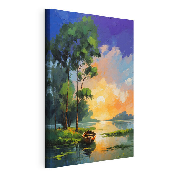 Peinture d'un bateau sur l'eau Tableaux Peinture d'un bateau sur l'eau