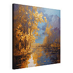 Tableaux Peinture d'un arbre avec des feuilles d'oranger