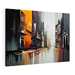 Tableaux Peinture d'une rue avec des bâtiments