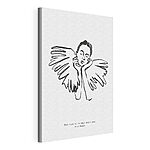 Tableaux Dessin en noir et blanc d'un visage d'homme