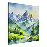 Tableaux Peinture d'une montagne