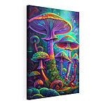 Tableaux Groupe de champignons colorés